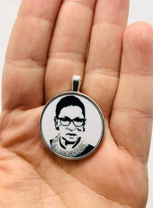RBG Bezel Sublimation Pendent: Chain not included.