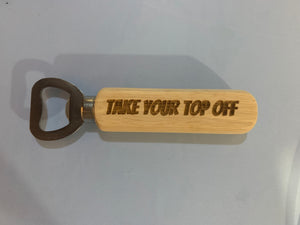 Laser Engraved Wood Bottle Opener